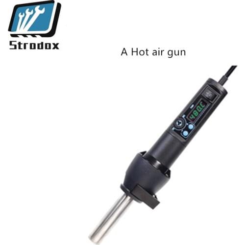 Hot air gun high power manual mobile phone computer repair portable digital display temperature adjustable mini air gun