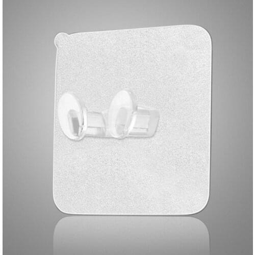 94PF Adhesive Plug Holder Wire Cord Hanger Organizer Hooks Rack Wall Transparent Home