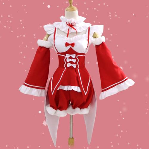 Anime Re Life In A Different World From Zero Cosplay Dress Set Costume Christmas Rem Ram Cos Costume Set Lolita Maid Full Set