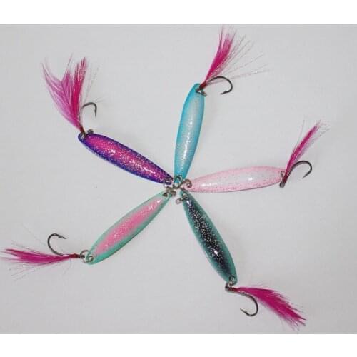 Hot sale 100pcs/lot fishing lure 5cm 3g/5g colorful spoon lure fishing bait artificial trout lure metal bait swimbait free ship