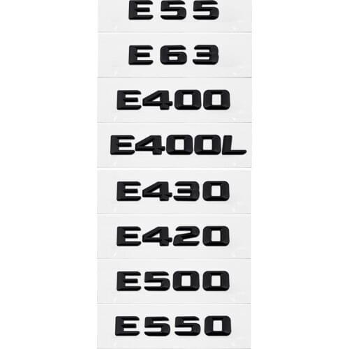 For Mercedes Benz E55 E63 E400 E400L E420 E430 E500 E550 W212 AMG Decoration Letter Trunk Lid Sticker Metal Car Refitting Decal