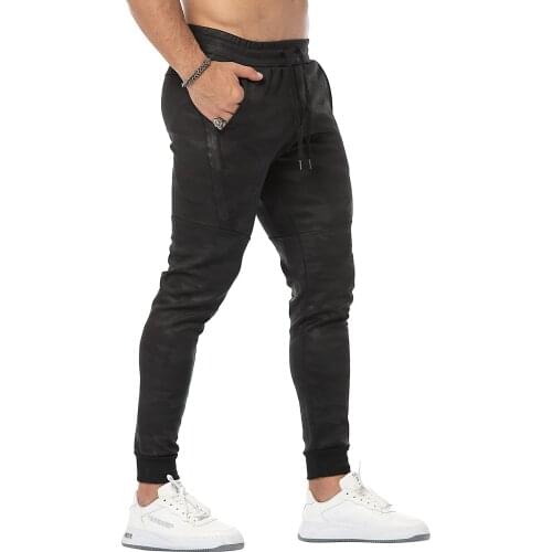 New Camouflage Print Men Running Pants Casual Fitness Men Sportswear Quick Dry Gym Workout Sport Drawstring Training Trousers