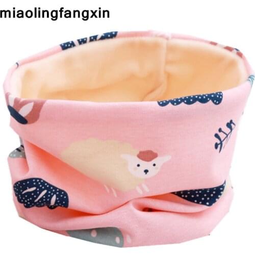 New Autumn Winter Children Cotton Plush scarf Kids Girls Scarf Boys And Girls Scarves Child Collar Kids O Ring Magic Neckerchief