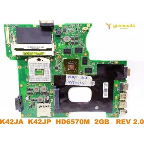Original for ASUS K42JA laptop motherboard K42JA K42JP HD6570M 2GB REV 2.0 tested good free shipping