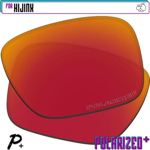 EZReplace Polarized Replacement Lenses for - Oakley Hijinx Sunglasses - Red P Plus