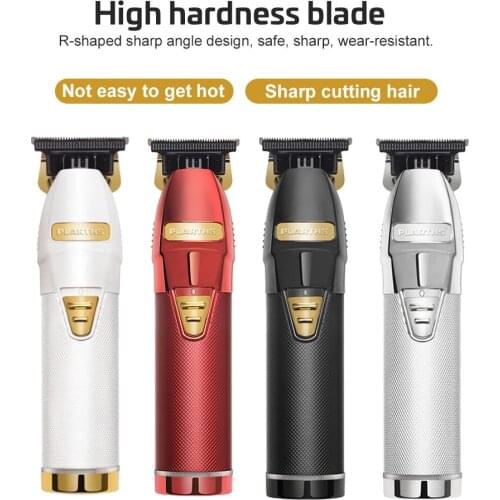 Professional Men Hair Trimmer Gold Cordless Rechargeable Electric Shaver for Barber Hair Clipper Machine Hair Styling