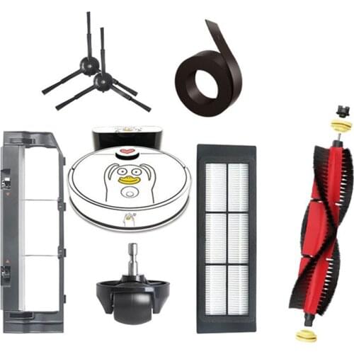 Robot Vacuum Cleaner Filter Main Side Brush Sticker Film for xiaomi Roborock S4 robotic Vacuum Cleaner Parts Accessories