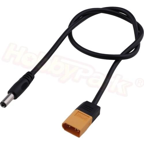 XT60 Male Banana Connector to Male DC 5.5mm X 2.5mm DC5525 Power Cable for TS100 Soldering Iron Outdoor Field