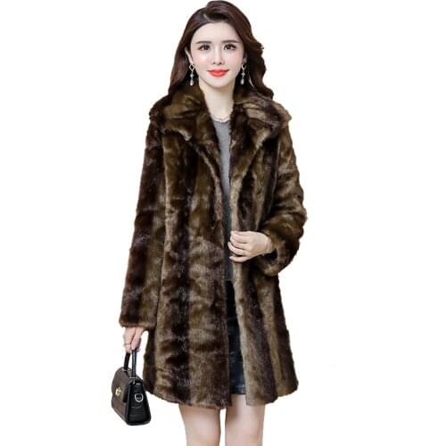Fur coat female 2020 winter jacket womens mink fur overcoat ladies loose full mink fur fur coats womens plus size woman parkas
