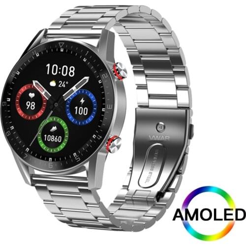 Vwar REX Pro AMOLED Display Smart Watch Men Bluetooth Call Smartwatch 4G Memory TWS Music Fitness Tracker Clock For IOS Android