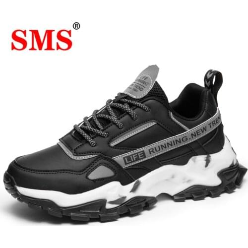 SMS New Men Sneakers Fashion Autumn Outdoor Male Casual Shoes Breathable Mens Platform Dad Shoes Zapatillas Mujer Plus Size