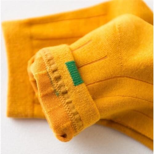 Women Socks Solid Color Harajuku Cute Funny Hip Hop Street Korean Vintage Female Casual Ventilation Cotton Hosiery Autumn Winter