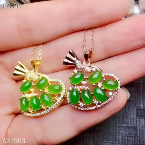 KJJEAXCMY boutique jewelry 925 sterling silver inlaid natural jasper womens pendant necklace support test