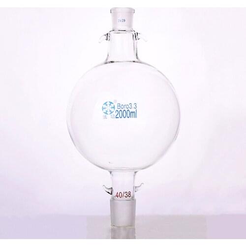 Liquid ball 2000ml,Female 24/29,Male 40/38,Solvent chromatographic analysis column reservoir bottle,Solvent storage ball