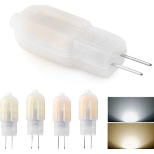 1/4/8pcs G4 2W AC/DC12V 220V Bright Low Heat Halogen LED Lamp SMD 2835 Milky Shell Color Lights Replace for Chandelier Spotlight