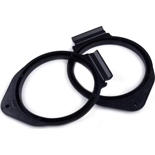 1 Pair Speaker Adapter Install Bracket Mount Ring Plates Stand Moulding Cover Black Plastic Fit For Buick Chevrolet GMC Cadillac