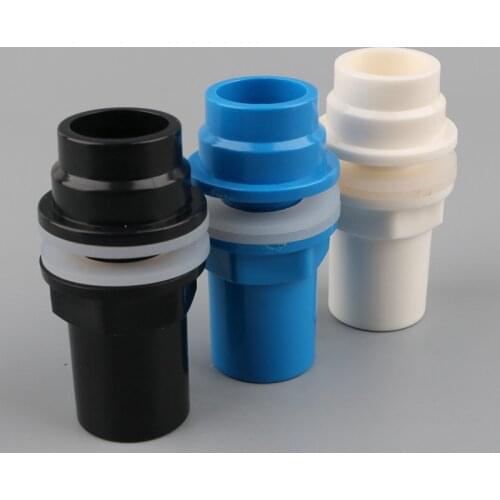 1pc 20mm Fish Tank Drain Pipe Fittings PVC Waterproof Water Connector Hose Adapter 1/2 inch Aquarium Inlet Outlet Accessories