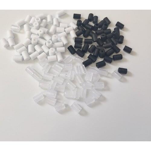 100pcs/bag Silicone Cord Locks Toggles Buckle Mask Elastic Rope Stops Adjustable DIY