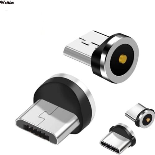 Magnetic Cable Plug Type C Micro USB C Plugs Fast Charging Adapter Phone Micro Usb Type-C Magnet Charger Plug For iphone Plugs