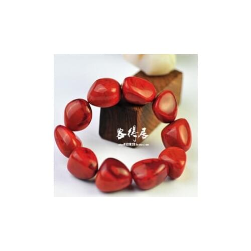 Liangshan south red natural red hand string bracelet with south the south red agate stone one thing a beat