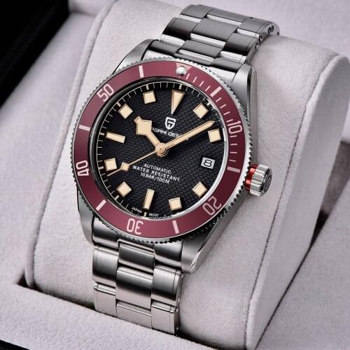 2021 New PAGANI DESIGN BB58 Mens Watch Mechanical Watch Luxury Formal Automatic Watch Mens NH35 100M Waterproof Reloj Hombre