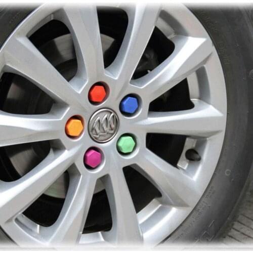 CHIZIYO 20pcs/Lot Silica Gel Wheel Nuts Covers Protective Bolt Caps Car Wheel Hub Screw Nut Decoration Protector