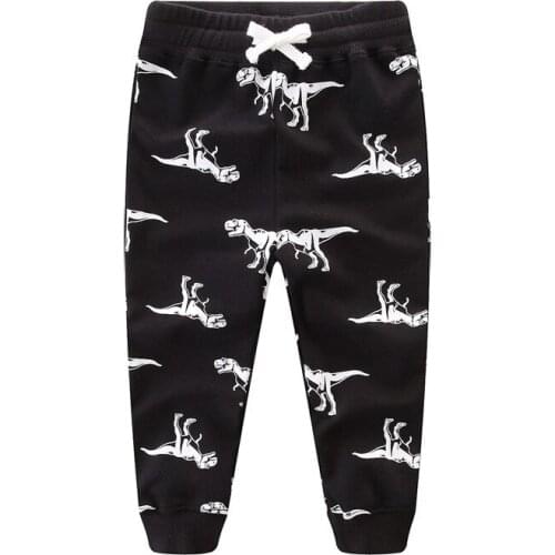 Kids Boys Pants Cotton Trousers Child Knit Bottoms Boys Clothes Character Print Kids Drawstring Sweatpants Boys