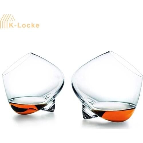 Crystal Whisky Beer Glass Cup Wide Belly Whiskey Glass Drinking Tumbler Cocktail Wine Glass Whisky Brandy Cups For Bars Party