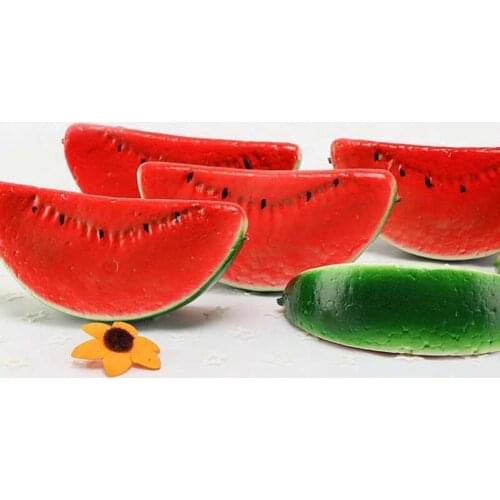 Artificial Fruits Plastic Fake Fruit Kitchen Table DIY Home Decoration Plastic Simulation Artificial Fruits Watermelon