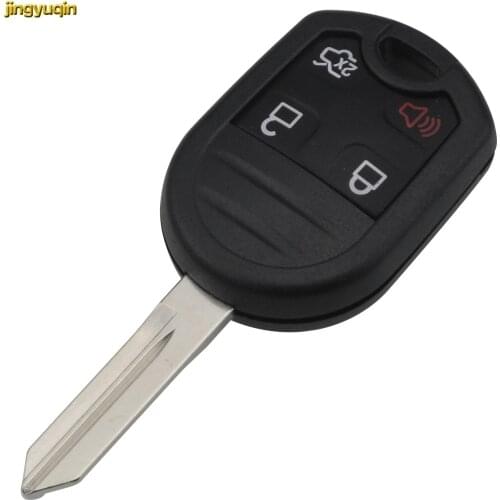 Jingyuqin 5 Buttons Replacement Remote Key Shell Case For Ford Egge Raptor Fob Key Cover