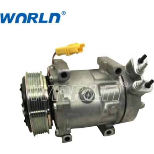 9684480180/ 9645440480 Auto AC compressor 6V12 for CITROEN C5 2.5/PEUGEOT 206/307 2.0I 6453JL/6453JP/6453KS/6453LF/6453LN