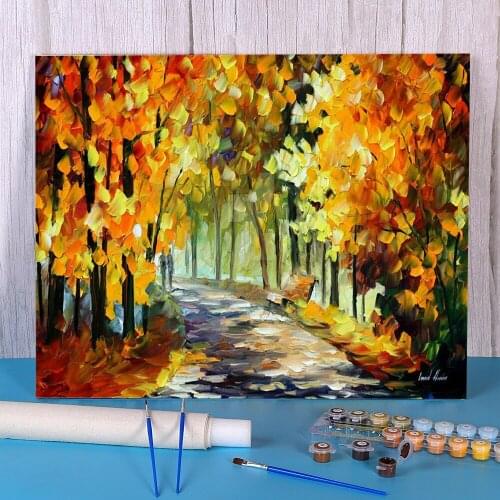 Under The Gold Arch Paint By Numbers Kit Oil Paints 40*50 Canvas Painting Home Decoration For Children Wholesale For Handiwork