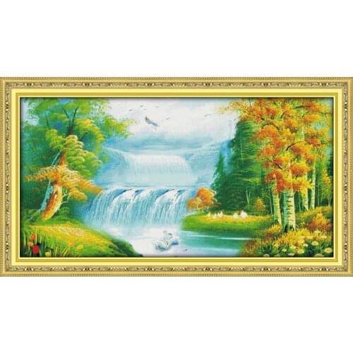 Fairyland in dream(7) cross stitch kit 18ct 14ct 11ct count printed canvas stitching embroidery DIY handmade needlework