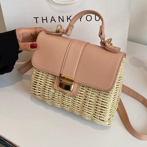 2021 Summer New High-quality Straw Womens Designer Handbag Travel Shoulder Messenger Bag Phone Purses Crossbady bag