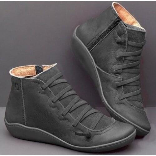 New New Fashion Womens Shoes Martin Boots Female Motorcycle Bootie Ankle Booties Women Flat With Feminine Work Botas Mujer