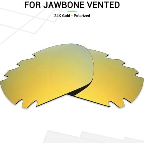 Mryok POLARIZED Replacement Lenses for Oakley Jawbone Vented Sunglasses 24K Gold