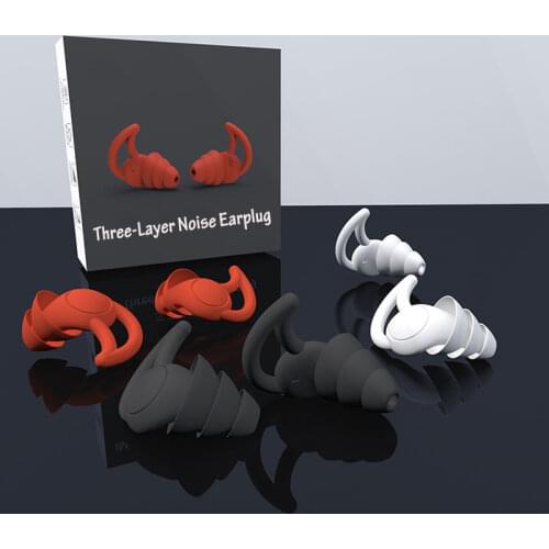 Silicone Sleeping Ear Plugs Sound Insulation Ear Protection Earplugs Anti-Noise Plugs for Travel Silicone Soft Noise Reduction