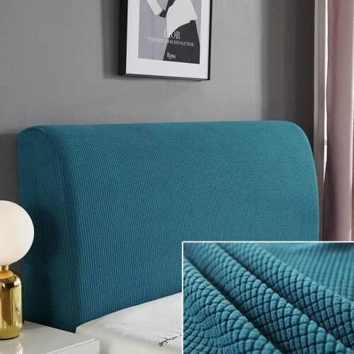 Stretch Bed Headboard Cover All-inclusive Thicken Elastic Jacquard Bed Head Slipcover Bed Back Dustproof Protector Cover