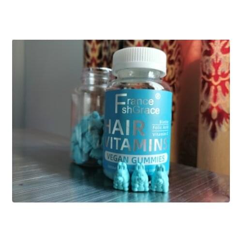 Hair Gummy Vitamins for Healthy Hair Growth Biotin Folic Acid Hair Skin