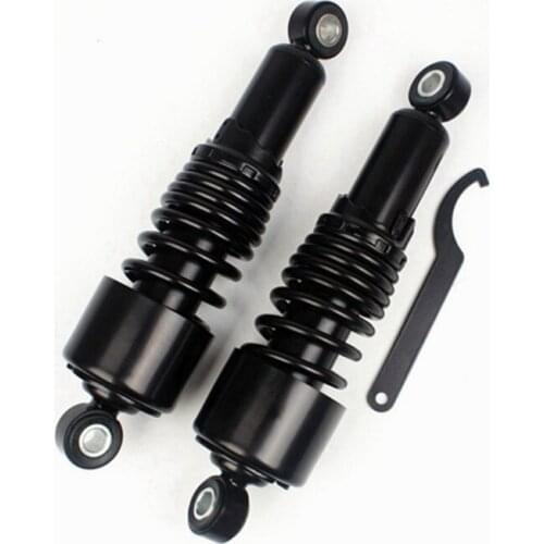 11 Inch New 280mm Rear Motorcycle Bumper Black 2 pcs For Honda Suzuki Kawasaki