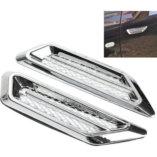 2Pcs Fashion Car-Styling Vehicle Air Flow Vent Fender Decoration Gills Stickers