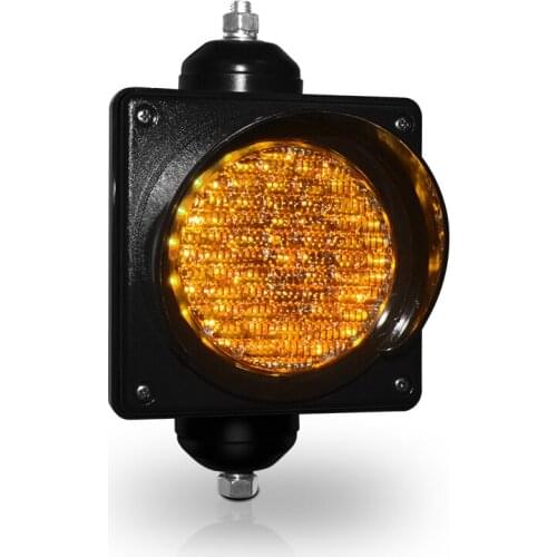 4Inch One Unit Flicker Yellow LED Signal Traffic Light