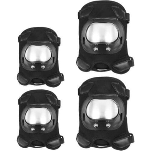 4PCS Motorcycle Knee Pads Protection Elbow Pads Motorbike Protective Gear Set Motocross For Riding Skating Ski Cycling Moto 2020