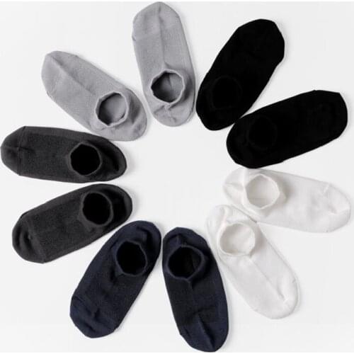 5 Pairs/Mens Socks Men Cotton Mesh Thin Boat Ankle Short Socks Man Low Cut Invisible Breathable Solid Color Sports White Socks