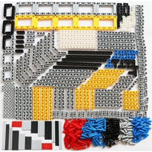540PCS Technical Parts Liftarm Beams Cross Axle Connector Accessory Toy for Kids Block Truck SUV Vehicle Replacements Bulk Block