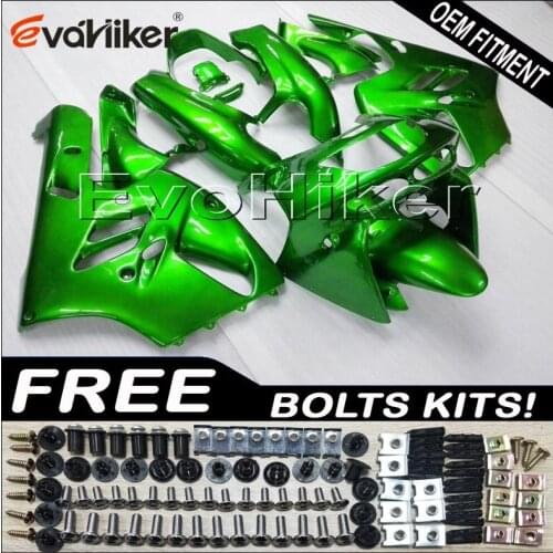 ABS Plastic Bodywork Set for ZX9R 1994 1995 1996 1997 green ZX 9R 94 95 96 97 ABS Plastic Bodywork Set