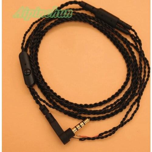 Aipinchun 3.5mm DIY Earphone Audio Cable with Microphone Repair Replacement Headphone Wire CTIA Standard Connector AA0188