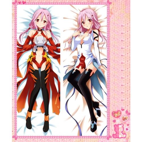 Anime Cartoon Guilty Crown Bolster Hugging Peach Skin 2 Way Pillow Case Pillow Cover Pillowcase Gift 78109