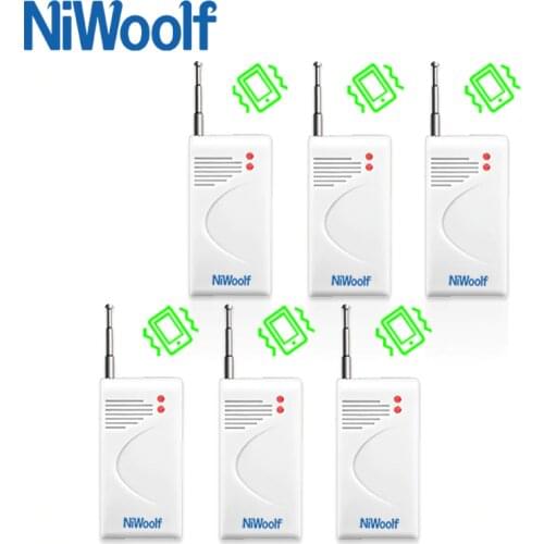 Free Shipping Wireless Vibration Detector 433MHz 6 pieces include, glass broken detector