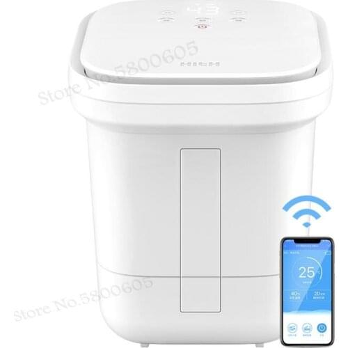 Wireless foot bath barrel foot bath footbath electric massage home automatic heating constant temperature millet white